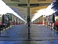 Platforms of Federico Lacroze station