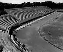 Concrete grandstand and track, c. 1935