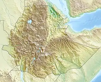 Location of Lake Ashenge in Ethiopia.