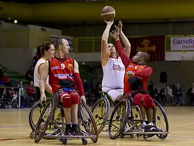 Image 1Image from the first pool tour of the Euroleague wheelchair basketball competition, 9 March 2012