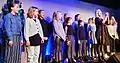 Greta Salóme performing with the Húsavík Oscar Choir at the museum opening.