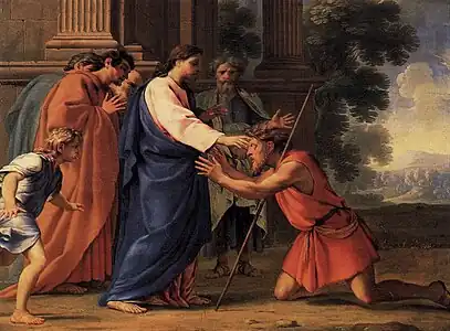 The Blind man Bartimaeus in Jericho