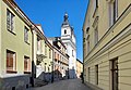 Rwańska Street in the Old Town with the Evangelical Church