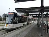 One of the 88 Flexity 2 trams ordered by De Lijn.