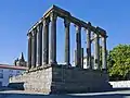 The Roman Temple of Évora in the parish of Sé e São Pedro, municipality of Évora)