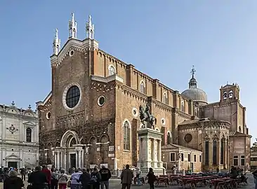 The facade of Santi Giovanni e Paolo.