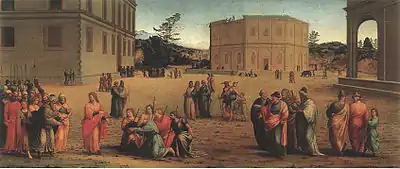 Joseph Presents his Father and Brothers to the Pharaoh, circa 1516. Florence, Gallerie degli Uffizi.