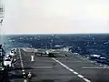 Navy FH-1 Phantom on USS Saipan in 1948.