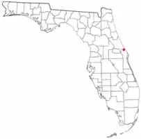 Location in Brevard County and the state of Florida