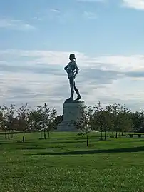 Adjacent to Fort McHenry lies a monument of Orpheus that is dedicated to the soldiers of the fort and Francis Scott Key.