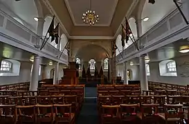 Fort George Chapel, flat ceilings at almost equal levels