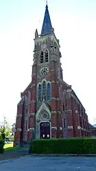 The church in Fleury