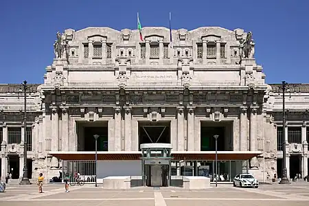 Milano Centrale railway station in Milan, Italy (1931)