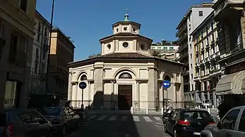 Facade towards via Lecco