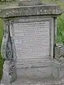 The 'Jesus wept' gravestone and inscription of William and Diana Campbell