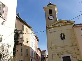 The church in Falicon