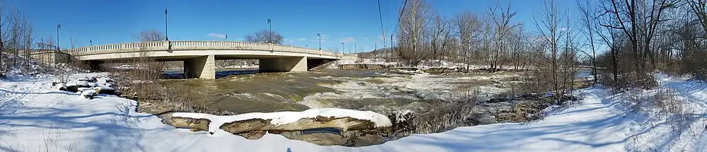 Falls Mill Bridge over Hocking River in Logan