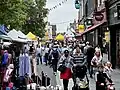 Families shopping at St Albans Market