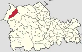 Location in Neamț County