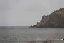 The north part of the bay along with Ponta Preta and its lighthouse