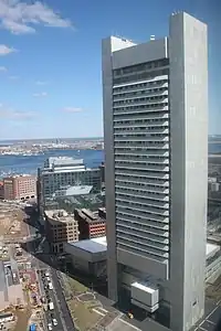 The Federal Reserve Bank Building in Downtown Boston.