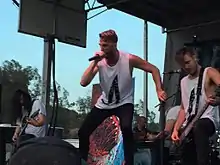 Feed Her to the Sharks performing in Chula Vista, CA during Mayhem Festival 2015