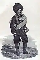 Officer of the Separate Caucasian сorps, by A. L. Zisserman.