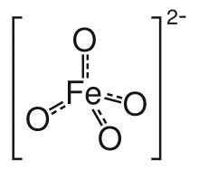 Structure of ferrate(VI), [FeO4]2−.