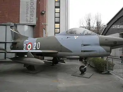 Fiat G-91R Fighter aircraft.