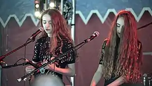 Let's Eat Grandma in 2016: Jenny Hollingworth (left) and Rosa Walton (right)