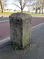 London Road milestone opposite Figges Marsh, looking south east