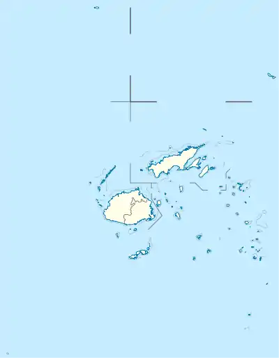 Map showing the location of Yadua Taba Iguana Sanctuary Kequ Taba Iguana Sanctuary(Fijian)केकू तबा इगुआना अभयारण्य  (Fiji Hindi)