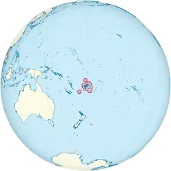 Location of Fiji