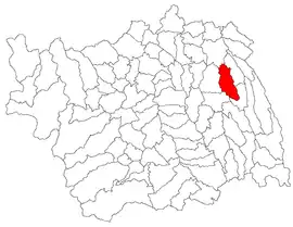 Location in Bacău County