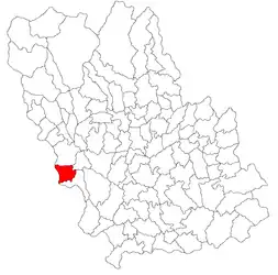 Location in Prahova County