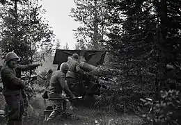 A 105 K/29 in action near Vasonvaara, Finland.