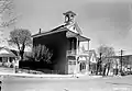 The firehouse as it appeared in 1936.