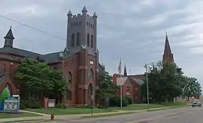 Two churches side by side