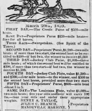 Louisiana Race Course 1939 Spring Meeting Day 1