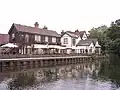 Fish and Eels pub at Dobbs Weir