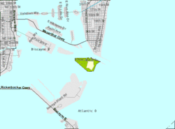 U.S. Census Bureau map showing CDP boundaries