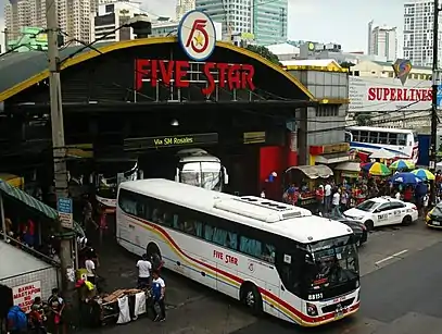 Five Star Bus in Cubao EDSA Quezon City