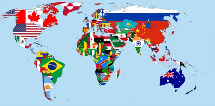 Image 40Flag map of the world from 2015 (from 2010s)