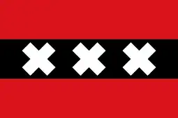 Flag of Amsterdam, Netherlands