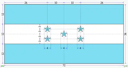 Flag construction sheet