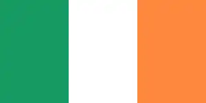 The flag of Ireland (1919). The green represents the culture and traditions of Gaelic Ireland.