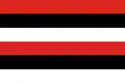 Six-bar flag, alternating red, black and white 1490 to 2011 and 2016 to present