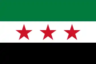 Flag of Turkish occupation of northern Syria