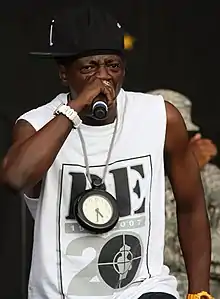 Flav performing at New Orleans Jazz Fest in 2014