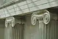 Detail of an Ionic capital on a pilaster in the Great Court